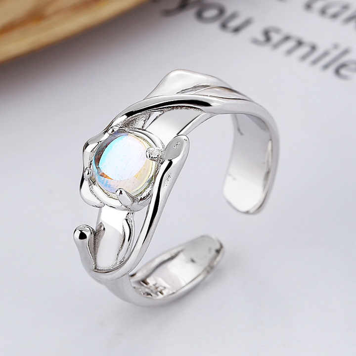 Adjustable Natural Moon Ring