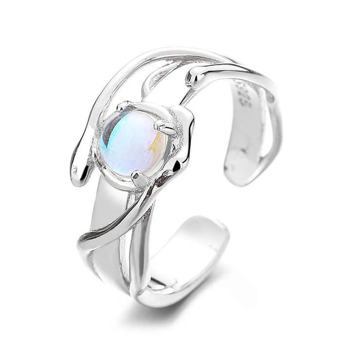 Adjustable Natural Moon Ring
