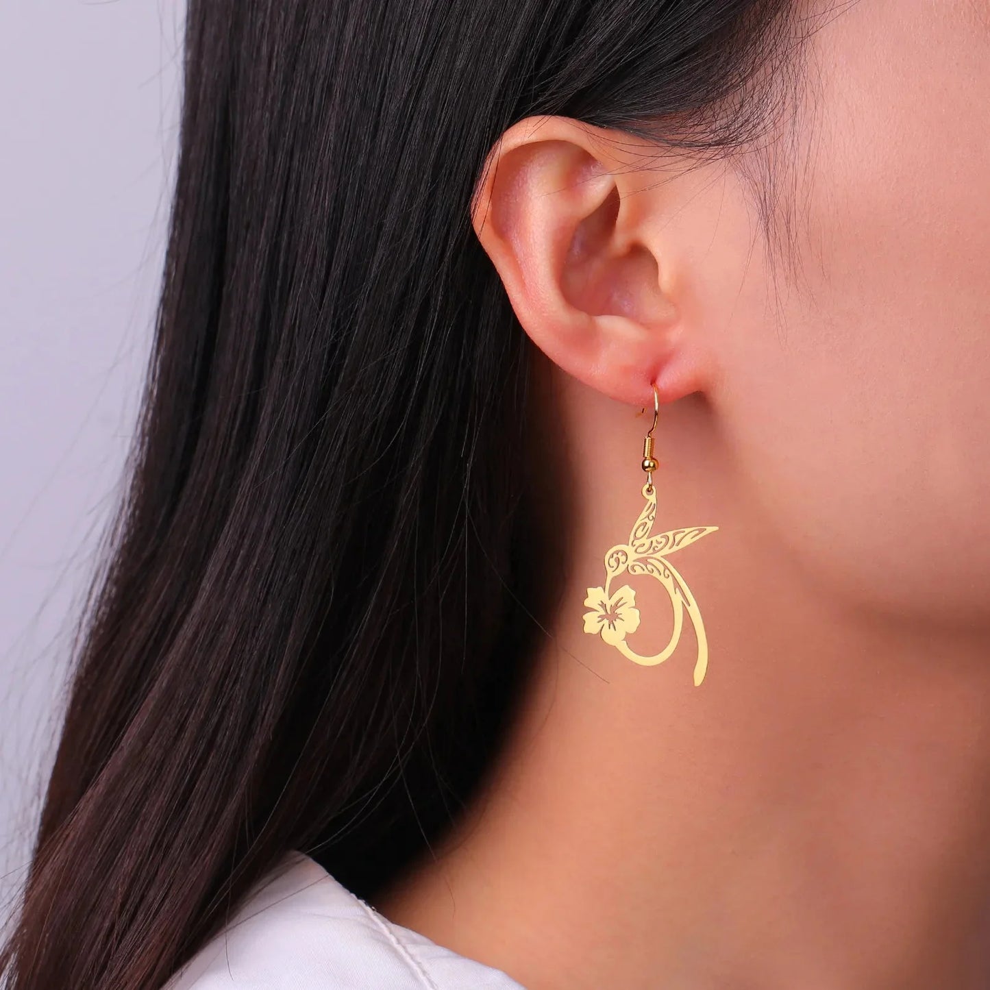 Hummingbird Bloom Earrings