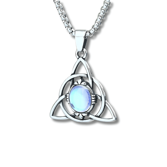 Mystical Moon Triquetra Necklace