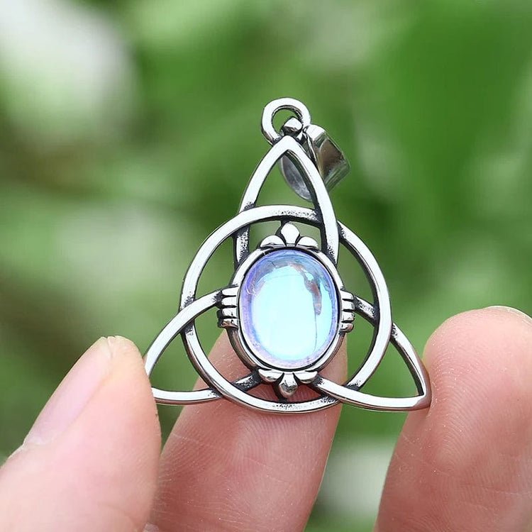 Mystical Moon Triquetra Necklace