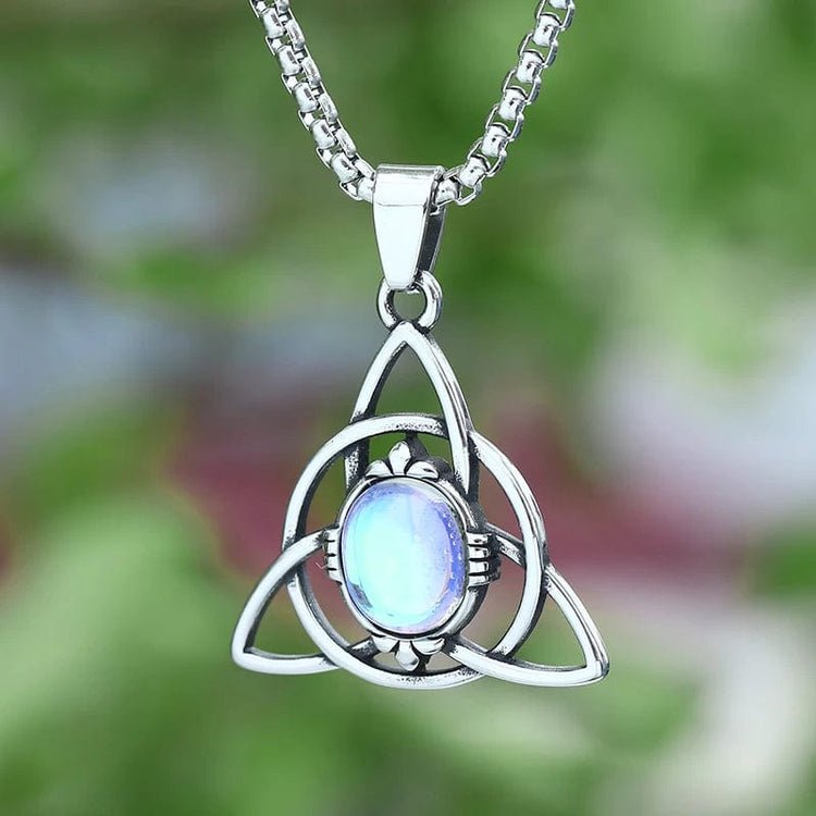 Mystical Moon Triquetra Necklace